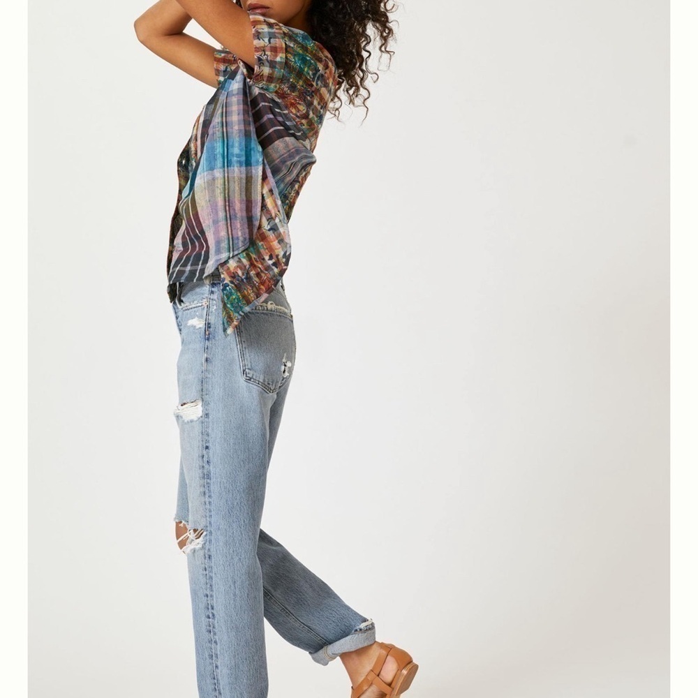 Pilcro Bohemian Split Back Printed Oversized Butt… - image 5